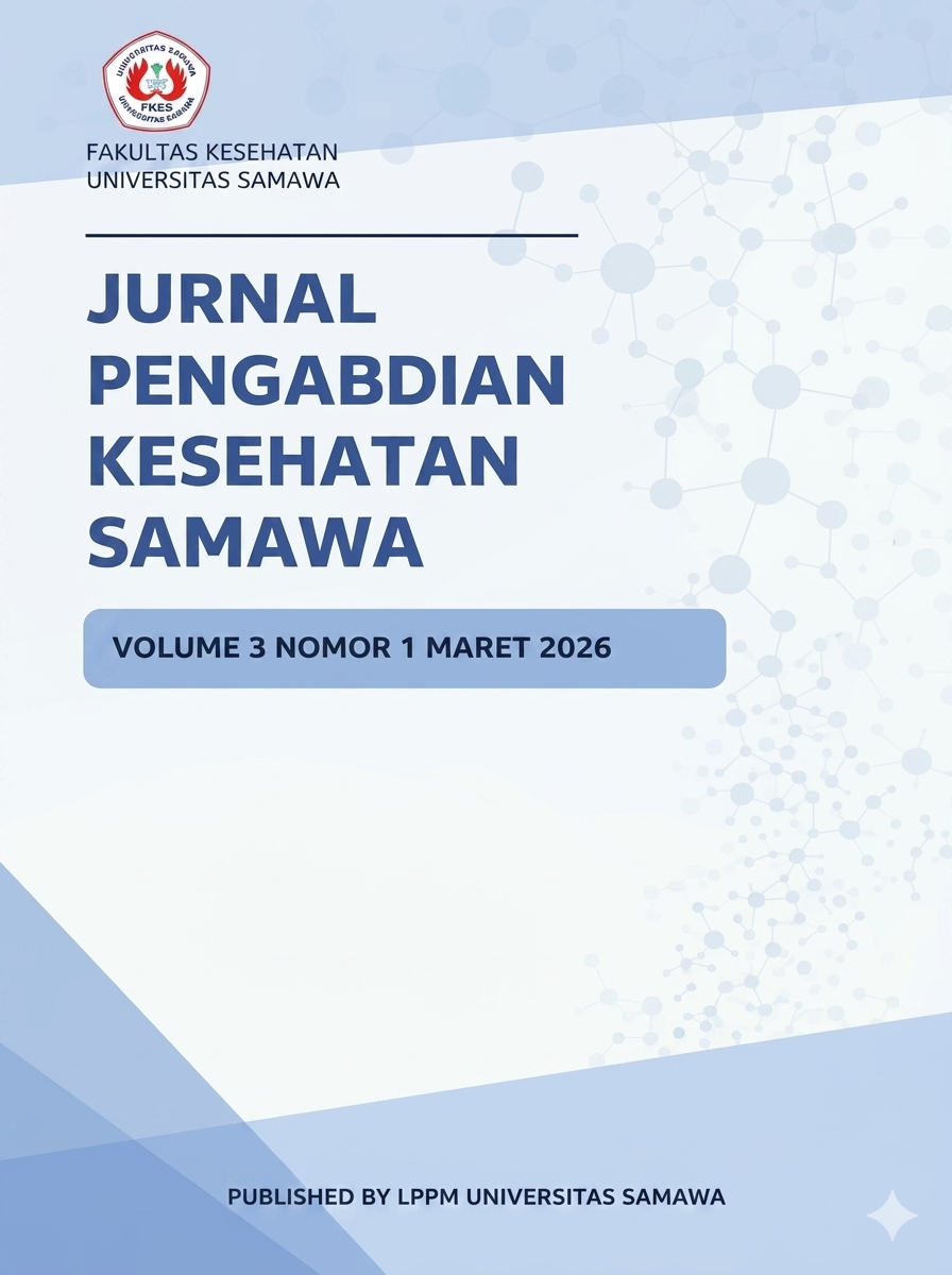 					View Vol. 3 No. 1 (2026): Jurnal Pengabdian Kesehatan Samawa
				